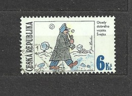 Czech Republic Tschechische Republik 1997 Gest Mi 155 Sc 3021 Svejk. Good Soldier Schweik. Gezeichneter Humor Schwejk C3 - Usati