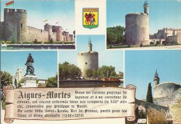 LANGUEDOC ROUSSILLON - 30 - GARD - AIGUES MORTES  -CPSM GF Couleur - Carte Multivues - Aigues-Vives