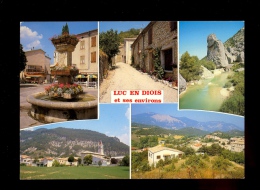 LUC EN DIOIS Drôme 26 : Multivues Ville Et Environs Le Claps Menglon Et Saint St Roman - Luc-en-Diois
