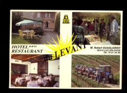 LUC EN DIOIS Drôme 26 : Hotel Restaurant Du Levant **NN Robert Guagliardo / Salle Intérieur Extérieurs Train Tracteur - Luc-en-Diois