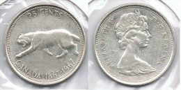 CANADA 25 CENTS DOLLAR 1967  PLATA SILVER D18 - Canada