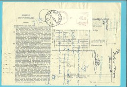 Roodfrankeering (80,50 Fr) !!!! Op BULLETIJN VAN ONREGELMATIGHEDEN Stempel FONTAINE-L'EVEQUE (zeldzaam Dokument) - 1960-1979