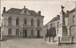 62  BEUVRY - La Mairie Et Le Monument Aux Morts Cpsm - Beuvry