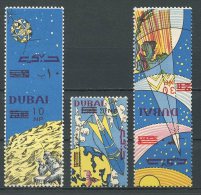 DUBAI 1965 N° 53/55 ** Neufs = MNH  Superbes Cote 11 € Astronautique Espace Space Fusées Transports - Dubai