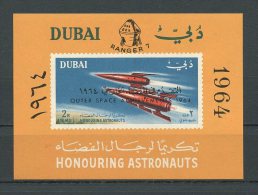 DUBAI 1964 PA N° 17 ** Neuf = MNH  Superbe Cote 8 € HONORING ASTRONAUTS Espace Space Fusées Transports - Dubai