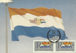 South Africa RSA 1986  25th Anniversary Independence Maximum Card - Brieven En Documenten