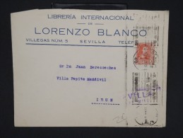 ESPAGNE--Env. Pour France Période 1930/40 Avec Censure    Dispersion D ´une Archive    P6559 - Marques De Censures Nationalistes