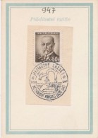 J2853 - Czechoslovakia (1947) Marianske Lazne: International Spa Congress 1947 (medicinal Spring, Spa Glasses; Bird) - Thermalisme
