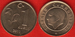 Turkey 1 Kurus 2011 Km#1239 UNC - Turquia