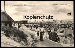 ALTE POSTKARTE WANGEROOG 1911 STRAND PROMENADE Women Femme Frau Wangerooge Beach Plage Flagge Flag Drapeau Ansichtskarte - Wangerooge