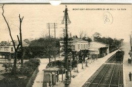 CPA 95 MONTIGNY BEAUCHAMPS LA GARE 1926 - Montigny Les Cormeilles