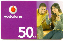 EGYPTE CARTE PREPAYEE VODAFONE 50 LE - Aegypten