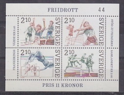 Sweden 1986 Athletics M/s ** Mnh (22542) - Blocks & Sheetlets