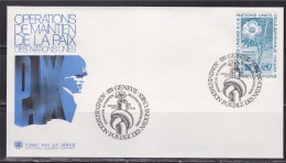 = Opérations De Maintien De La Paix Enveloppe 1er Jour Nations-Unis Genève 21.11.75 N°54 - FDC