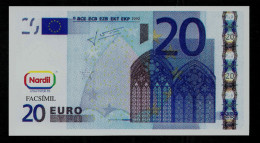 Test Note "NARDIL" Testnote, POLYMER, 20 EURO, Training, Educativ, EURO Size, RRR, UNC, Billet Scolaire - Andere & Zonder Classificatie