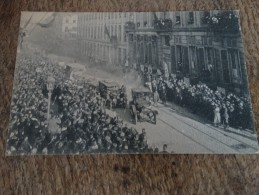 Bruxelles,le 22 Novembre 1918 Entrée Du Roi Et Des Troupes Alliées(passage D'automobiles) - Fêtes, événements