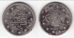 **** TURQUIE - TURKEY - 2 KURUSH AH1293/22 (1896) ABDUL HAMID II - ARGENT - SILVER **** EN ACHAT IMMEDIAT !!! - Turquia