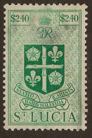 ST LUCIA 1949 $2.40 KGV SG 158 U DP32 - Ste Lucie (...-1978)