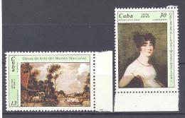 Cuba: Yvert N°A 274/5**; Tableaux; Voir Scan - Airmail