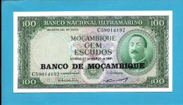MOZAMBIQUE - 100 ESCUDOS - ND (1976 - Old Date 27.03.1961 ) - UNC - P 117 - AIRES DE ORNELAS - PORTUGAL - Mozambico
