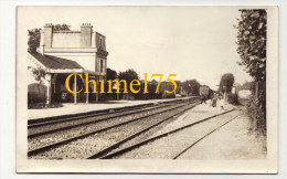 95 Mery Sur Oise Carte Photo Gare - Mery Sur Oise