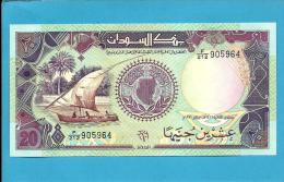 SUDAN - 20  SUDANESE POUNDS - 1991 - P 47 - UNC. - 2 Scans - Soudan