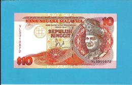 MALAYSIA - 10 RINGGIT -  ND (1989 ) - P 29 - Sign. Datuk Jaafar Hussein - Printer TLDR - King T. A. Rahman - 2 Scans - Malaysie