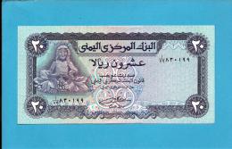 YEMEN ARAB REPUBLIC - 20 RIALS -  ND ( 1985 ) - P 19.b -  Sign. 8 - UNC. - Central Bank Of Yemen - 2 Scans - Jemen