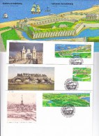 Canada 1995. Fortress Of Louisbourg, Faltkarte Mit 3 FDC (5.976) - Brieven En Documenten