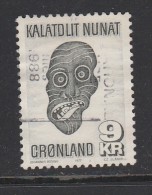 GROENLAND N°91 9KR GRIS FONCE SERIE COURANTE ARTISANAT LOCAL  OBL - Used Stamps