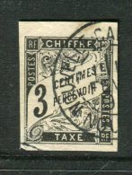 Rare N° 3 Cachet à Date De Nouméa Nouvelle Calédonie - Taxe