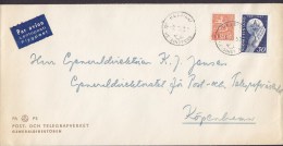 Finland PAR AVION Luftpost Label GENERALDIREKTÖREN POST- & TELEGRAFVERK, HELSINKI 1957 Cover Brief Scouts Pfadfinder - Briefe U. Dokumente