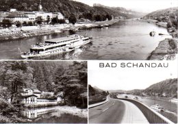 Bad Schandau - S/w Mehrbildkarte 9 - Bad Schandau
