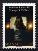 MONACO - 2015 - Académie Rainier III, Musique Et Théatre - 1v Neufs // Mnh - Neufs