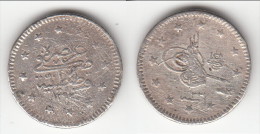 **** TURQUIE - TURKEY - 1 KURUSH AH1293/33 (1907)  ABDUL HAMID II - ARGENT - SILVER **** EN ACHAT IMMEDIAT - Turquia