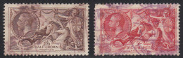 Great Britain 1934 Seahorses, Cancelled, Sc# , SG 450-451 - Usados