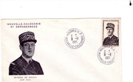 FDC  Nouvelle Calédonie - 1er Jour - Général De Gaulle - FDC