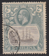 St. Helena 1922-37 Cancelled, 'broken Mainmast', See Desc, Sc# , SG 100a - St. Helena