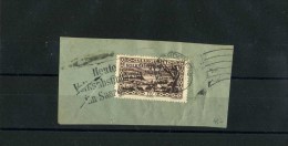 - SARRE 1920/35 . AFFRANCHISSEMENT  SIMPLE DE 1935 SUR FRAGMENT . - Storia Postale