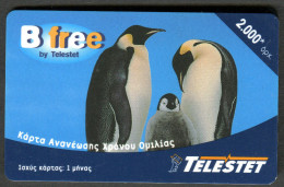 Greece - Prepaid Card - Birds - Pinguins - Used - Pinguins