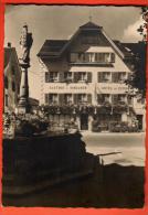 EZD-15  Hotel Hirschen Sursee, L. Wüst.  Brunnen. Gelaufen. - Sursee