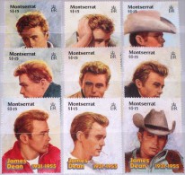 Montserrat 1995 - Centenaire Du Cinéma, James Dean - 9 Val Neuf // Mnh - Montserrat