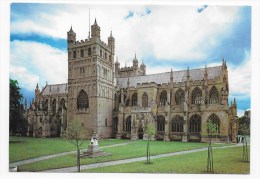 EXETER CATHEDRAL FROM THE NORTH - CPSM VOYAGEE - Exeter