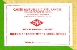 BUVARD & Blotting Paper  :Caisse Mutuelle D'Assurances CMA - Bank En Verzekering