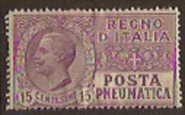 ITALY 1913 15c Pneumatic SG PE97 U ZZ3311 - Pneumatic Mail