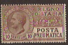 ITALY 1913 10c Pneumatic SG PE96 U ZZ3312 - Poste Pneumatique