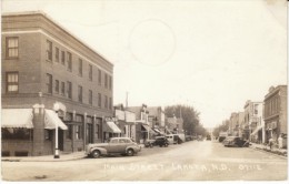 Lakota North Dakota, Main Street Scene, Autos, C1940s Vintage Real Photo Postcard - Altri & Non Classificati