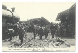 CPA - KONTICH - CONTICH - 21 Mai 1908 - Accident Chemin De Fer - Voiture 2me Classe - Schrikkelijk Spoorweg Ongeluk  // - Kontich