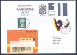 UK Olympic Games London 2012 Registered Cover 2005; Olympic Host City Selection; Congratulation London Smart Stamp RARE - Verano 2012: Londres
