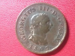 GEORGIUS III FARTHING 1807 - Andere & Zonder Classificatie